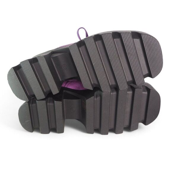 Unbranded Square Toe Chunky Heel Platform Oxfords Purple Women's 10 (CN43) - Picture 8 of 11